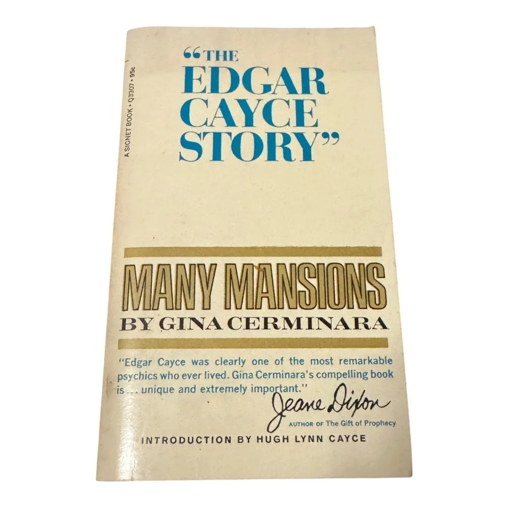 Many Mansions by Gina Cerminara - The Edgar Cayce Story Signet Book 1967